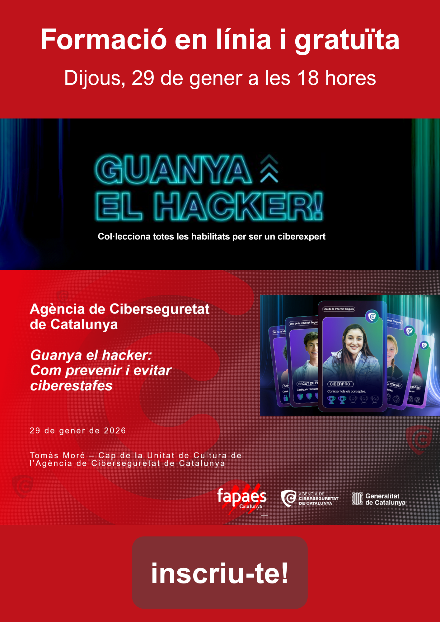 Guanya el hacker! – Formació en línia i gratuïta